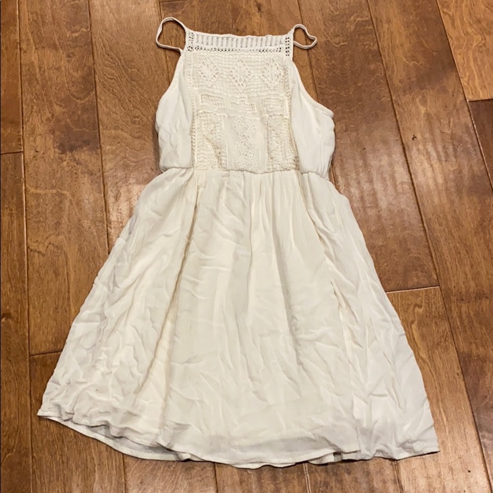 cream white dress